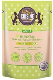 Produktbild von Kitty's Cuisine Nassfutter Katze Huhn Filets getreidefrei 12 x 70g - 12 x 70 g