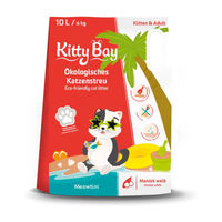 Produktbild von KittyBay Meowtini Katzenstreu aus weißem Maniokmehl unparfümiert Klumpstreu Bio 10 l - 10 l