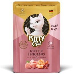 KittyCat Nassfutter Katze Adult Paté Pute und Garnele 6x85 g – Bild 1 von 3