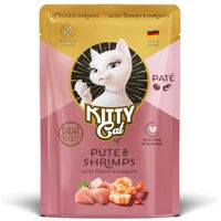 Produktbild von KittyCat Nassfutter Katze Adult Paté Pute und Garnele 6x85 g