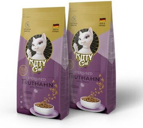 Produktbild von KittyCat Trockenfutter für ausgewachsene Katzen Sterilisiert mit Truthahn 2x3 kg