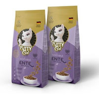 Produktbild von KittyCat Trockenfutter für Katzen Adult Ente Sensitive 2x3 kg