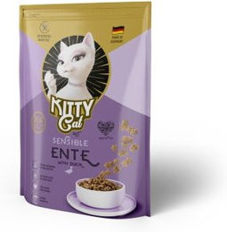 KittyCat Trockenfutter für Katzen Adult Sensitive Ente getreidefrei 800 g - 800 g – Bild 1 von 4