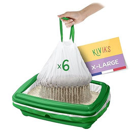 KIVIKS Zero-Waste Filterbeutel für Katzenstreu aus Stoff XL 6 Stück – Bild 1 von 5