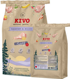 Kivo Hundefutter Pute & Reis für Welpen glutenfrei 4 kg – Bild 1 von 2