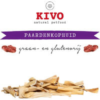 Produktbild von Kivo Kausnack Pferdekopfhaut Streifen 200 g