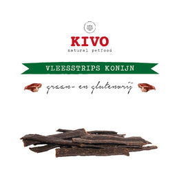 Produktbild von Kivo Trockenfleisch Kaninchen Fleischstreifen 125 g