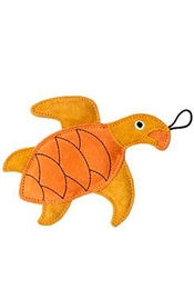 Produktbild von KIWI WALKER Hundespielzeug Schildkröte aus Leder in Orange