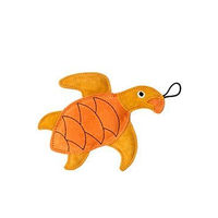 Produktbild von KIWI WALKER Hundespielzeug Schildkröte aus Leder in Orange