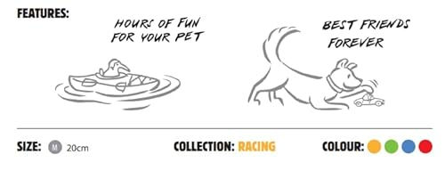 Produktbild von KIWI WALKER Latex Hundespielzeug mit Quietschefunktion und Whistle in bunten Farben
