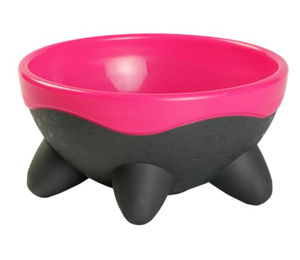 KIWI WALKER UFO Bowl Haustiernapf aus Gummi in Rosa - 0,75 l – Bild 1 von 2