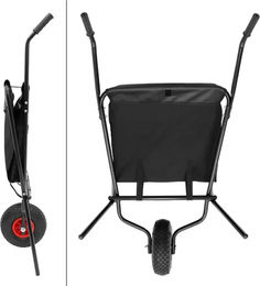 Produktbild von Klappbare Schubkarre Umbria Equitazione aus Nylon in Schwarz