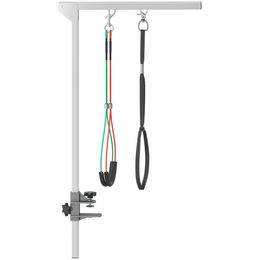 Klappbarer Haustierpflege-Arm mit Klemme aus Edelstahl und Aluminium in Silber – Bild 1 von 10