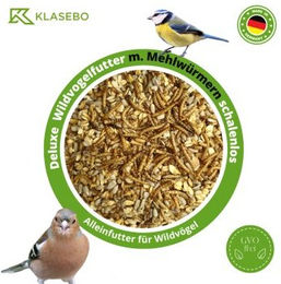 KLASEBO Deluxe Vogelfutter für Wildvögel mit Mehlwürmern schalenlos 20 kg - 20 kg – Bild 1 von 5