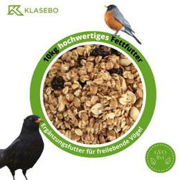 KLASEBO Fettfutter Wildvogelmischung Streufutter für Meisen und Wildvögel ganzjährig 10 kg - 10 kg – Bild 1 von 9