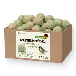 KLASEBO Meisenknödel Premium mit Insekten als Wildvogel Futter 18kg - 200 x 90 g – Bild 1 von 11