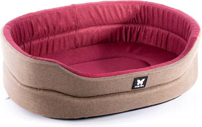 Produktbild von Klassischer Hundekorb und Katzenkorb von Martin Sellier aus Stoff in Rot