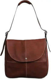 Produktbild von Kleine Umhängetasche Antarès Milano aus Leder in Braun Unisex Größe S