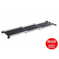 Produktbild von Kleinmetall DogWalk3 Teleskop Hunderampe aus Aluminium mit Griff und Verschluss