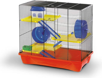 Produktbild von Kleintierkäfig Teddy 3 Heim für Hamster bunt