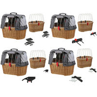 Produktbild von KLICKfix Doggy Basket Plus Fix Fahrradkorb für kleine Hunde in Braun oder Schwarz