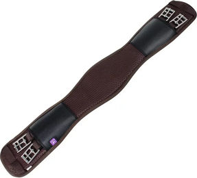 Produktbild von KM Elite Dressurreitgurt aus Memory Foam in Braun 55 cm