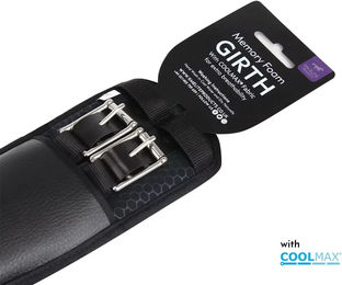 Produktbild von KM Elite Dressurreitgurt aus Memory Foam in Schwarz