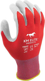 Produktbild von KM Elite Multifunktionale Reithandschuhe aus Nylon für Damen und Herren in Rot Größe 9