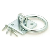 Produktbild von KM Elite Rundschnalle für Pferde mit 4 Schrauben aus Metall in Silber