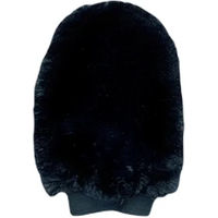 Produktbild von KM Elite Teddy Staubhandschuh für Pferde aus Fleece in Schwarz Braun Natur