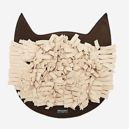 Knauder's Best Schnüffelteppich für Katzen aus Fleece in Braun 46cm x 40cm Intelligenzspielzeug – Bild 1 von 5
