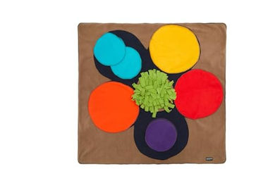 Knauders Best Sniffpad Flower Schnüffelrasen Intelligenzspielzeug für Hunde aus Fleece in Bunt – Bild 1 von 10