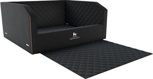 Produktbild von Knuffelwuff Autoschondecke aus Kunstleder für Hunde in Schwarz wasserabweisend