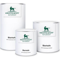 Produktbild von Knuffelwuff Bierhefe Pulver für Hunde zur Unterstützung von Haut, Fell und Verdauung 100g