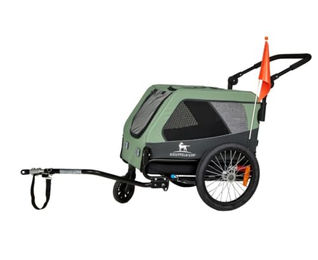 Knuffelwuff Cruvado Hundeanhänger mit Stoßdämpfer als Fahrradanhänger und Buggy in S-M – Bild 1 von 1