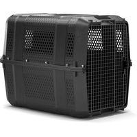 Produktbild von Knuffelwuff Flugtransportbox FlyBy L für große Hunde aus Kunststoff Schwarz IATA-konform