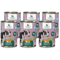 Produktbild von Knuffelwuff Hund Nassfutter Rind pur mit Heidekartoffeln und Petersilie 6 x 400g - 6 x 400 g