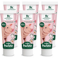 Produktbild von Knuffelwuff Hund Tuben Snack Leber-Pastete getreidefrei und ohne Zucker 6 Stück - 450 g