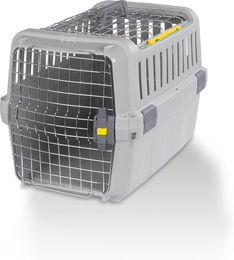 Produktbild von Knuffelwuff Hunde Transportbox Interstate aus Kunststoff Grau
