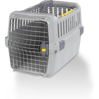 Produktbild von Knuffelwuff Hunde Transportbox Interstate XS aus Kunststoff Grau