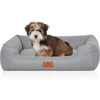 Produktbild von Knuffelwuff Hundebett Emma aus Velours in Petrol Grösse L mit abnehmbarem Bezug - 1 Stk.