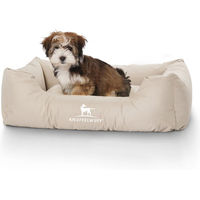 Produktbild von Knuffelwuff Hundebett Finlay aus Nylon Beige Größe L allergikerfreundlich - 1 Stk.