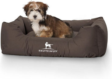 Knuffelwuff Hundebett Finlay aus Nylon Braun Größe L – Bild 1 von 6