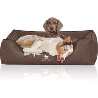 Produktbild von Knuffelwuff Hundebett Henderson aus Kunstleder Braun Größe L