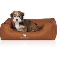 Produktbild von Knuffelwuff Hundebett Henderson aus Kunstleder Größe L in Braun