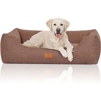 Produktbild von Knuffelwuff Hundebett Lotte aus Velours Braun XL Allergikerfreundlich