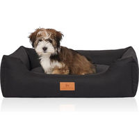 Produktbild von Knuffelwuff Hundebett Lotte aus Velours Schwarz S