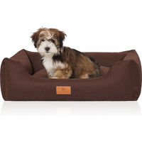 Produktbild von Knuffelwuff Hundebett Lotte Velours Braun Größe L allergikerfreundlich