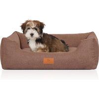 Produktbild von Knuffelwuff Hundebett Lotte Velours Braun S Allergikerfreundlich