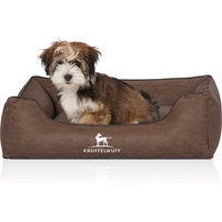 Produktbild von Knuffelwuff Hundebett Scottsdale aus Kunstleder Braun Größe L